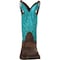 Durango Women's Western Work Boot, 7.5 M, Steel Toe, Brown/Turquoise, DWRD022 DWRD022 - alternate 7